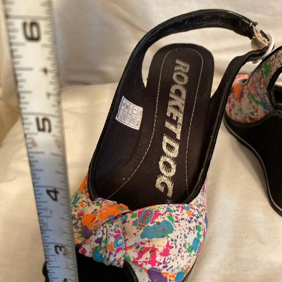 Rocket dog wedge heels paint spatter size 7 - Picture 5 of 13